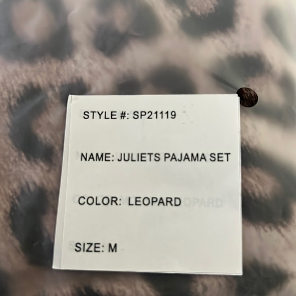 🆕Generation Love Juliet’s Leopard Animal Print Pajama Set Cotton Summer PJ’s - Picture 8 of 10
